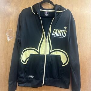 NFL Team - Saints Apparel Black and Gold Hoodie‎